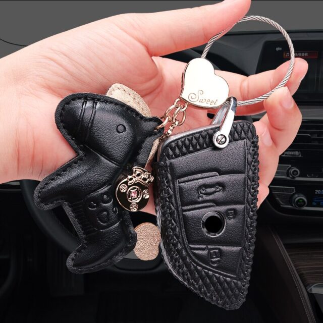 Leather Key Case For BMW